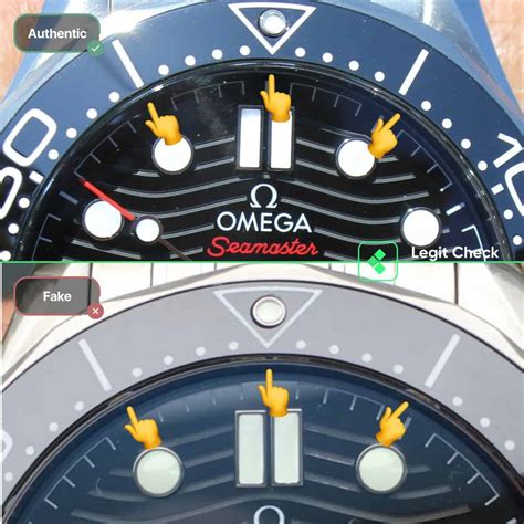 omega seamaster real vs fake.